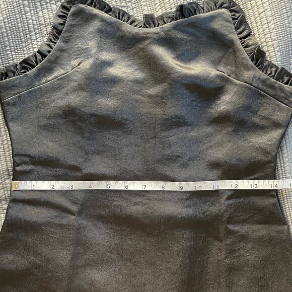 Storets Y2K Satin Cocktail Dress NYE Party Black Mini Dress Size Small - Picture 7 of 10